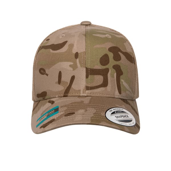 Flexfit by Yupoong Multicam Retro Trucker Cap One Size Arid/Tan Arid/Tan One Size