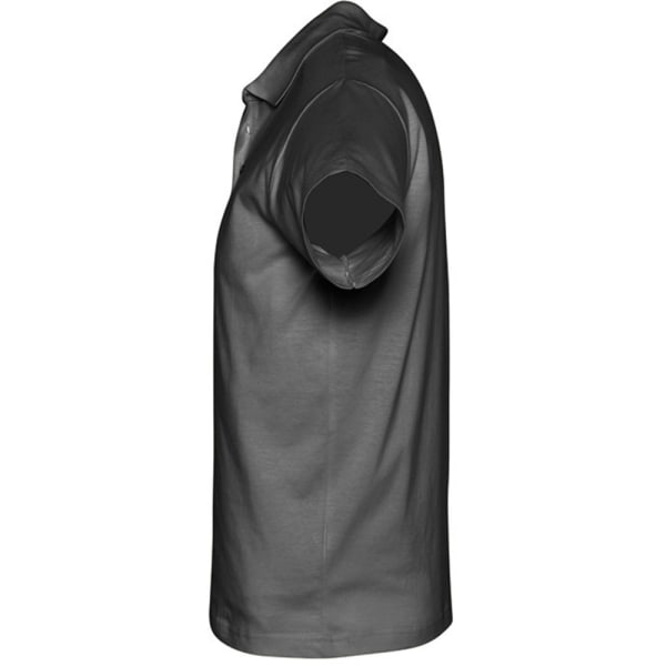 SOLS Prescott Jersey kortärmad pikétröja för män XL mörkgrå Dark Grey XL