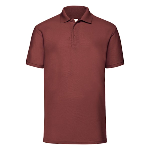 Jerzees Colours Herr Poloshirt i bomull med korta ärmar, 2X Burgundy 2XL