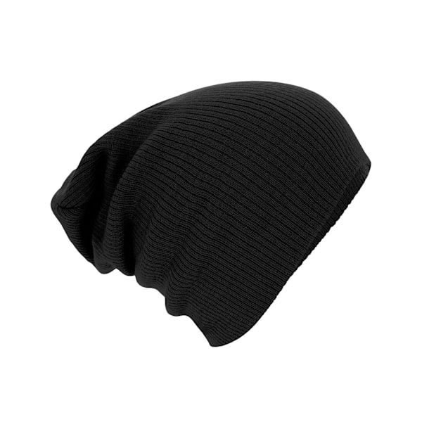 Beechfield Unisex Vuxen Slouch Beanie One Size Svart Black One Size