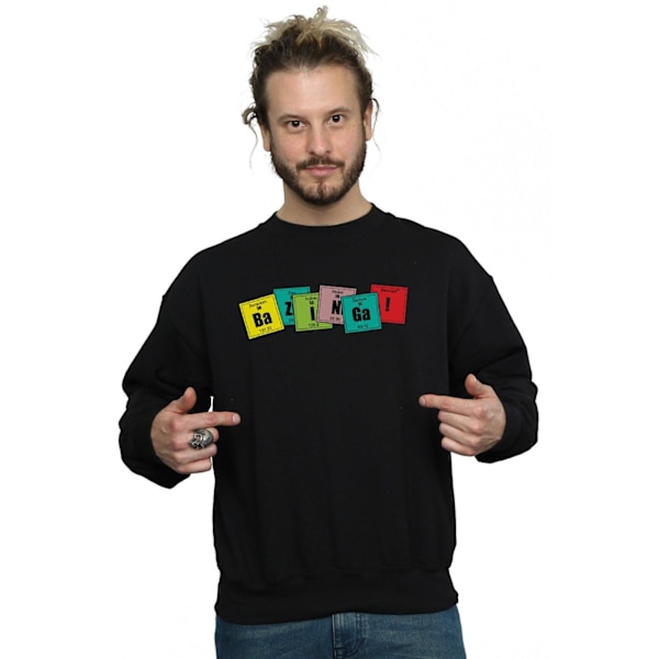 The Big Bang Theory Herr Bazinga Element Sweatshirt 4XL Svart Black 4XL