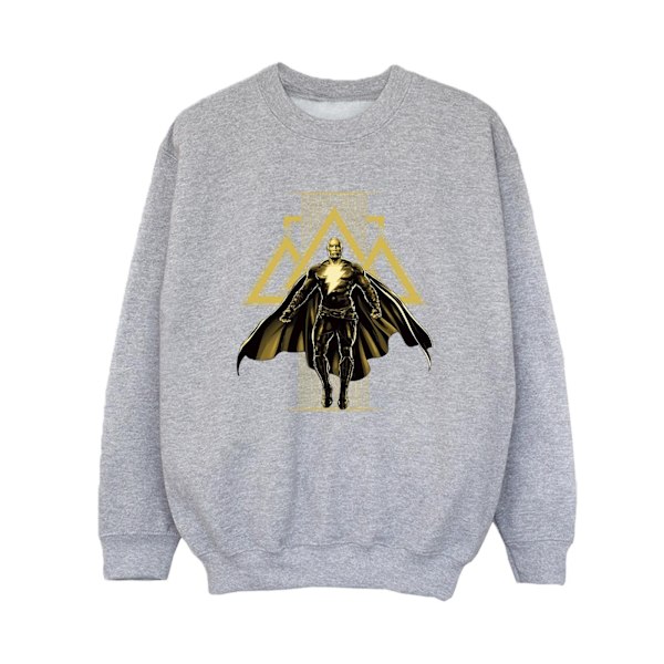 DC Comics Boys Black Adam Rising Golden Symbols Sweatshirt 9-11 Sports Grey 9-11 Years