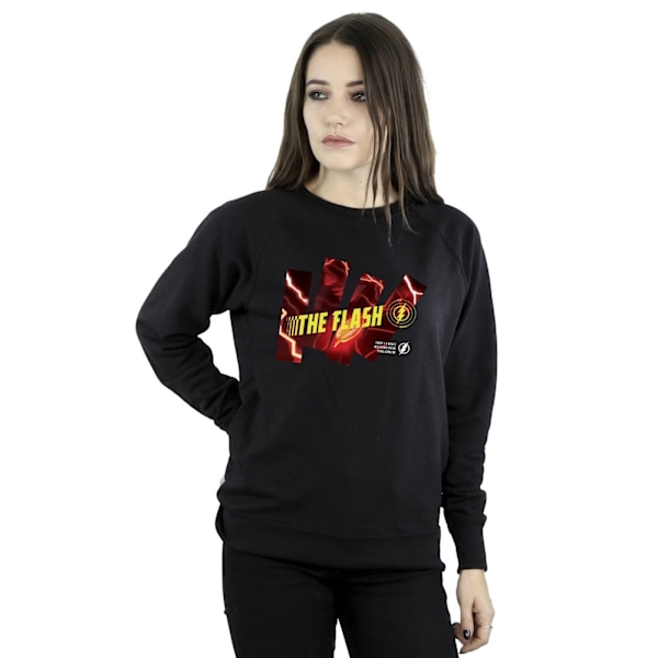 DC Comics Dam/Kvinnor The Flash Pillars Sweatshirt M Svart Black M