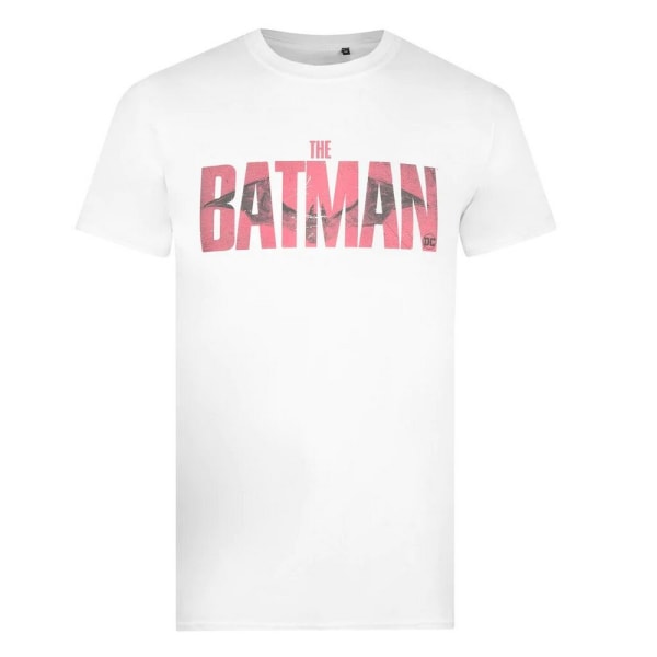 Batman Herr Distressed T-Shirt XXL Vit White XXL