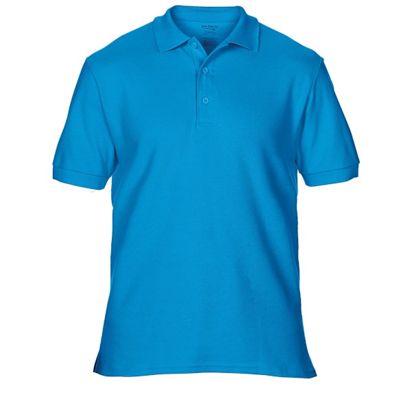 Gildan Premium Cotton Sport Double Pique Poloskjorta för Herr 2XL Sa Sapphire 2XL