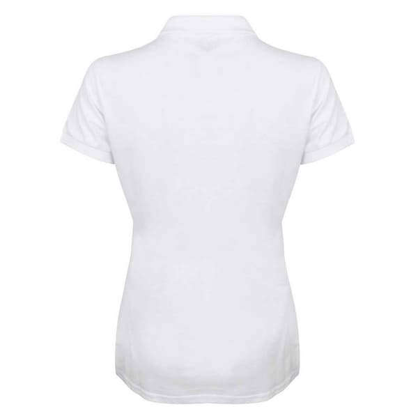 Henbury Dam/Damer Bomullspiké Modern Polotröja 8 UK Vit White 8 UK