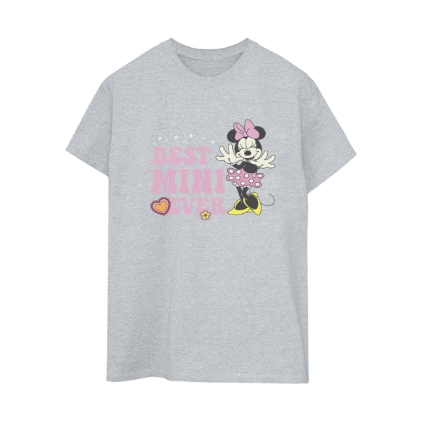 Disney Womens/Ladies Best Mini Ever Cotton Boyfriend T-Shirt S Sports Grey S