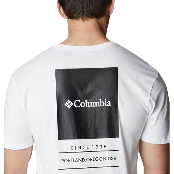 Columbia Herr Barton Grafiskt Tryck Regular T-shirt XXL Vit White XXL