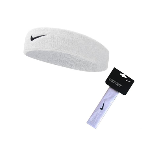 Nike Unisex Vuxen Swoosh Pannband One Size Vit White One Size