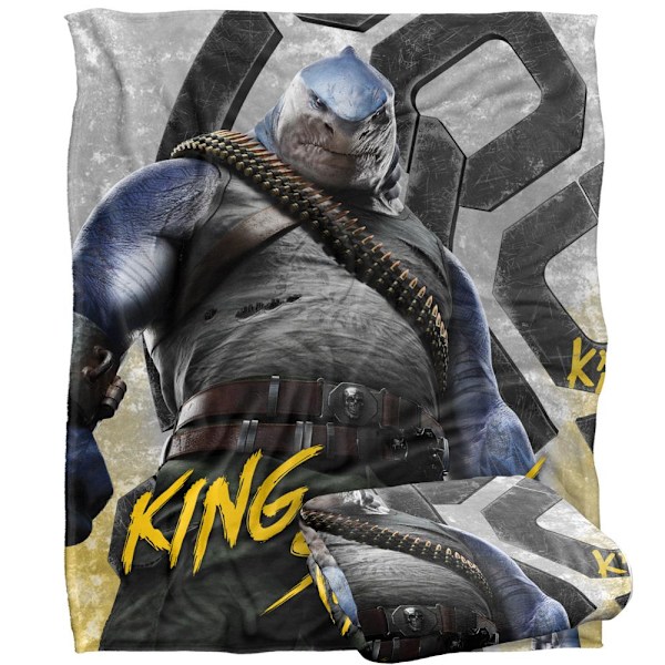 Suicide Squad King Shark Filt En Storlek Flerfärgad Multicoloured One Size