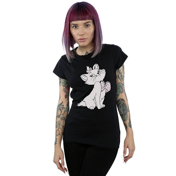 The Aristocats Dam/Damer Marie Bomull T-shirt XXL Svart Black XXL