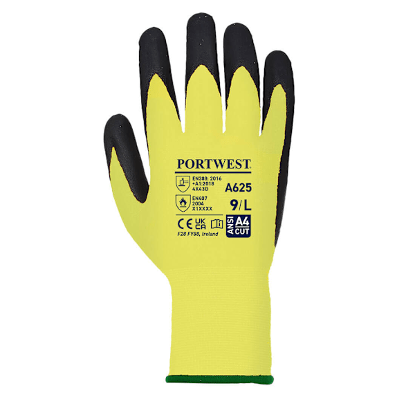 Portwest Unisex Vuxen A625 Vis Tex Skärbeständiga Handskar S Gul Yellow/Black S
