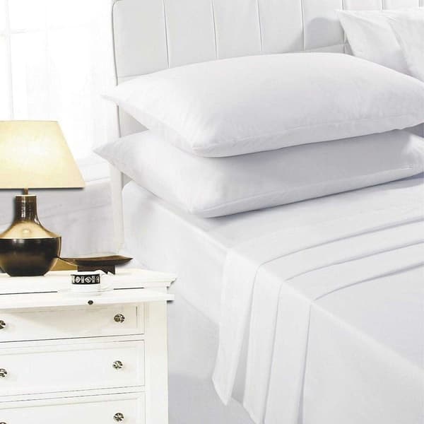 K Collection percale Dra-på-lakan Superking Vit White Superking