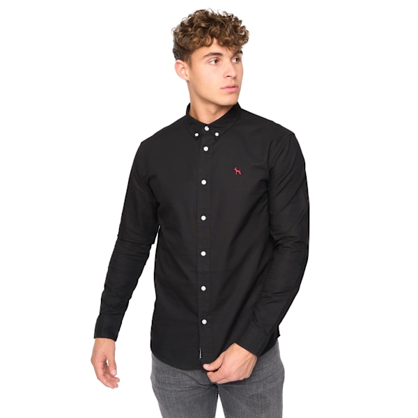 Bewley & Ritch Herr Chatmen Oxford Slim Skjorta M Svart Black M