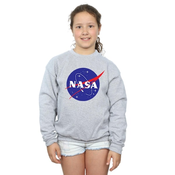NASA Girls Insignia Logo Sweatshirt 5-6 år Sports Grey Sports Grey 5-6 Years