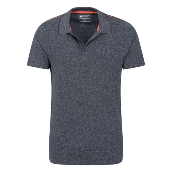 Mountain Warehouse Cordyline Texturerad Pikétröja Herr XXL Marinblå Navy XXL