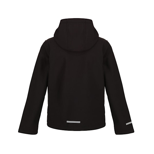 Regjun Barn/Barn 3-lagers Softshelljacka 32In Svart/Klassisk Black/Classic Red 32In