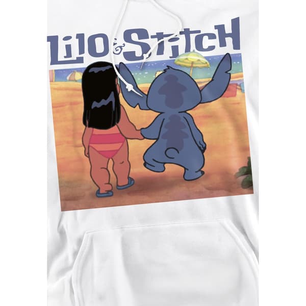 Lilo & Stitch Herr Into The Sunset Hoodie L Vit White L