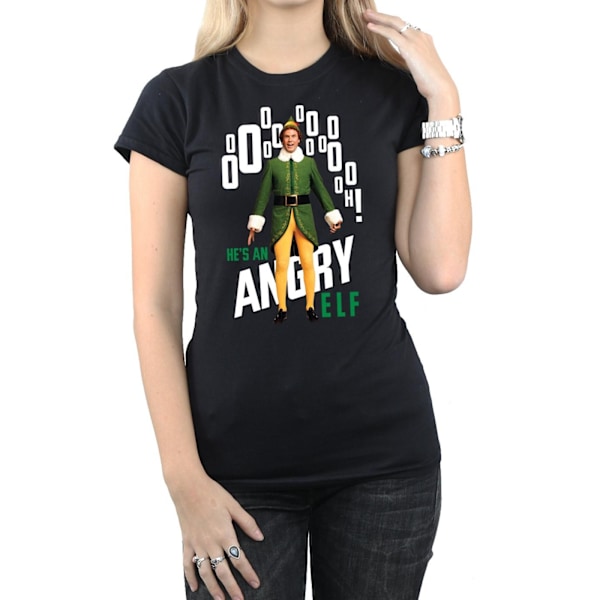 Elf Dam/Damer Angry Elf Bomull T-shirt M Svart Black M