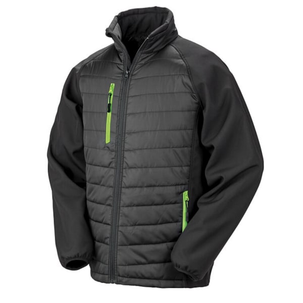 Result Dam/Kvinnor Compass Softshell Jacka 3XL Svart/Grå Black/Grey 3XL