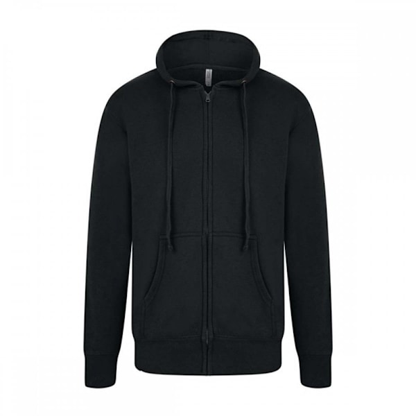 Casual Classic Mens Zip Hood 2XL Svart Black 2XL