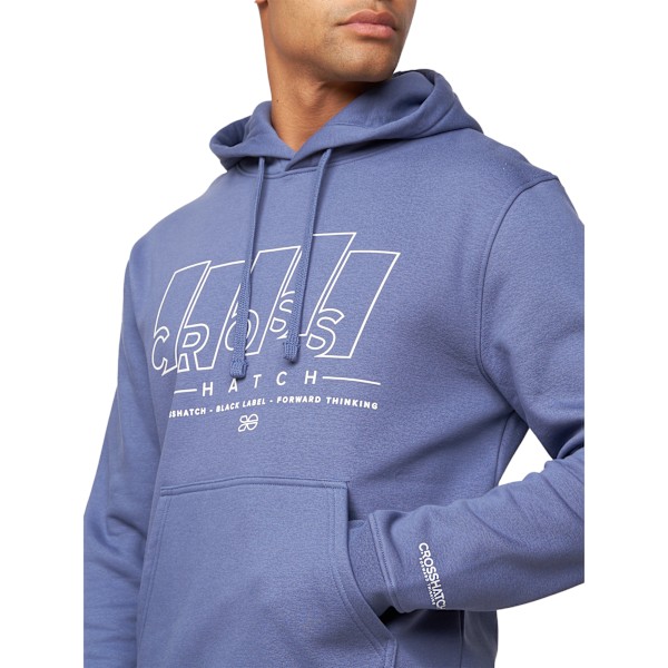 Crosshatch Herr Maxima Hoodie M Denim Blue Denim Blue M