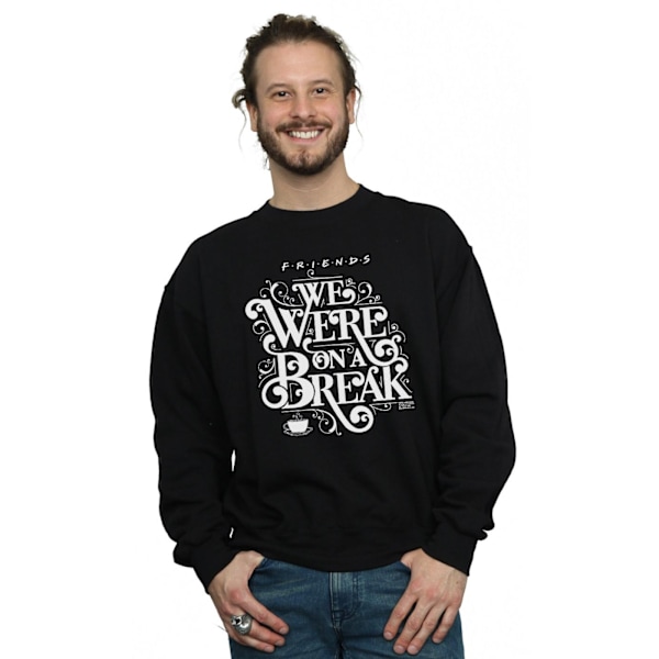 Friends Mens On A Break Ornamental Sweatshirt 3XL Svart Black 3XL