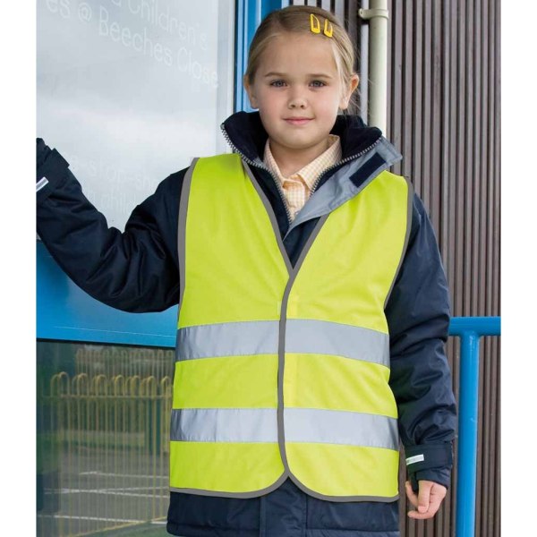 Resultat Core Kids Unisex Hi-Vis Safety Vest 4-6 Fluorescent Yell Fluorescent Yellow 4-6