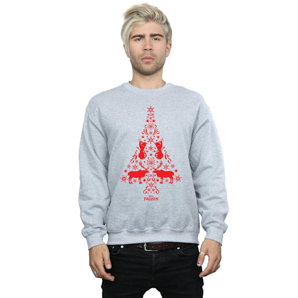Disney Herr Frozen Julgran Sweatshirt 3XL Sports Grey Sports Grey 3XL