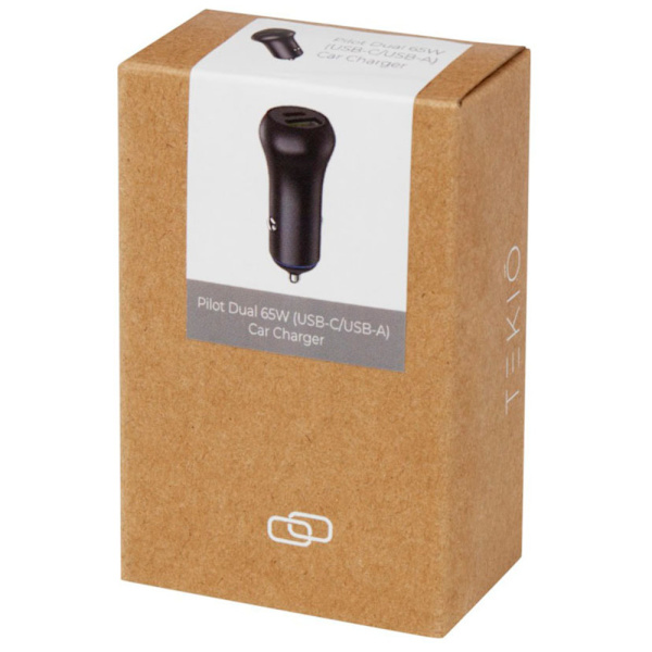 Tekio Pilot USB-billaddare för bil, en storlek, enfärgad svart Solid Black One Size