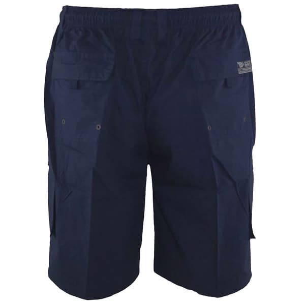 Duke Herr D555 Nick Cargo Shorts med Elastisk Midja M Marinblå Navy M