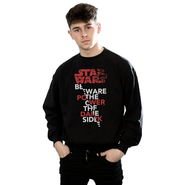 Star Wars The Last Jedi Power Of The Dark Side Sweatshirt för män Black M