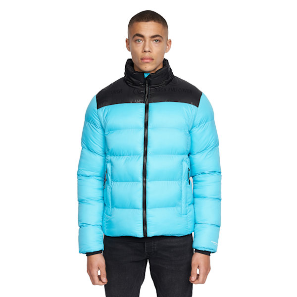 Duck and Cover Herr Synflax Pufferjacka L Turkos Turquoise L