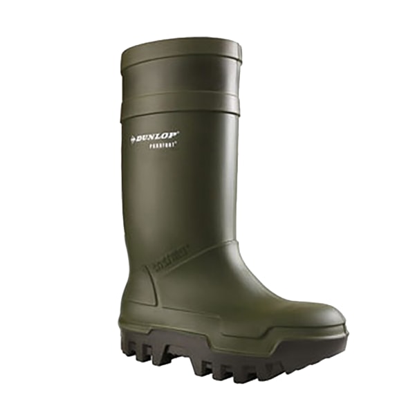 Dunlop Adults Unisex Purofort Thermo Plus Full Safety Wellies 1 Green 13 UK
