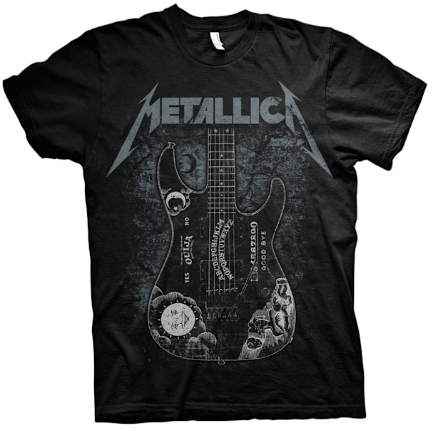 Metallica Unisex Adult Hammett Ouija Guitar T-Shirt M Svart Black M