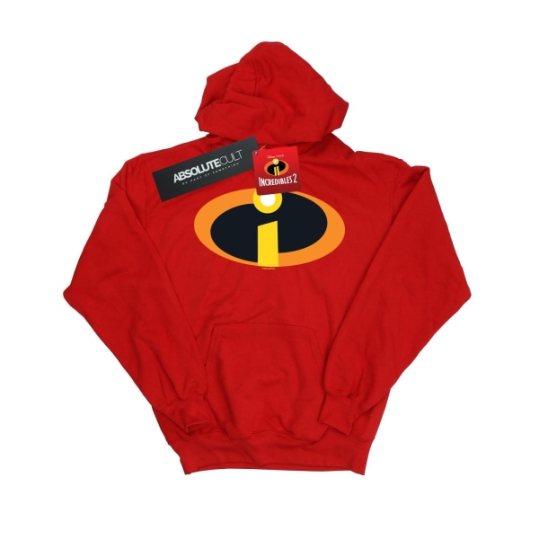 Disney Dam/Kvinnor The Incredibles Kostym Logo Hoodie XXL Röd Red XXL