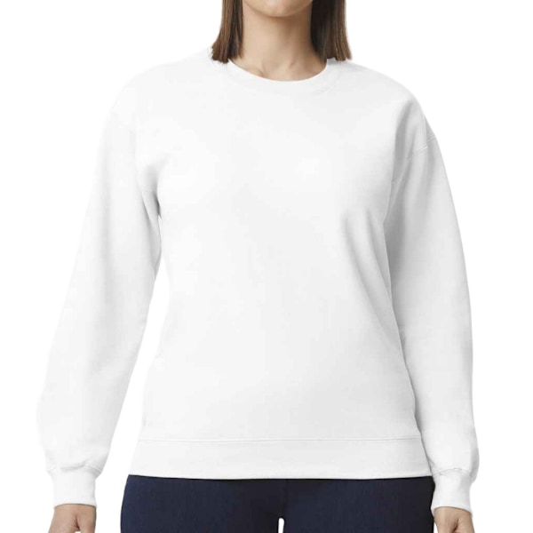 Gildan Unisex Adult Softstyle Fleece Midweight Sweatshirt L Vit White L