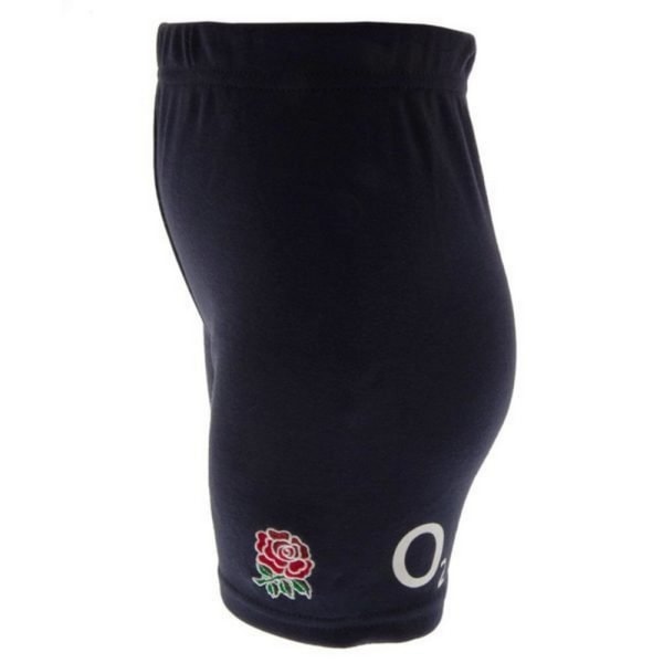 England RFU barn/barn T-shirt & shorts Set 3-6 månader marinblå Navy/Black/Red 3-6 Months
