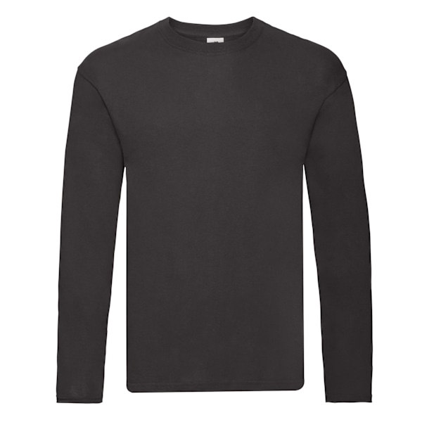 Fruit of the Loom Original långärmad T-shirt L Svart Black L
