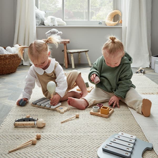 Bambino Trä Leksak Xylofon - Teddy One Size Grå Grey One Size