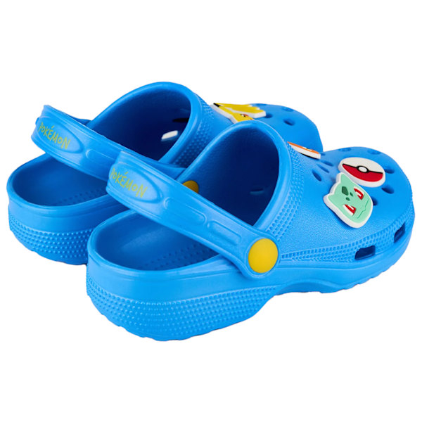 Pokemon Pojkars Badge Clogs 1 UK Barn Blå Blue 1 UK Child