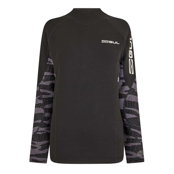 Gul Termisk Rash Guard för män S Svart Black S