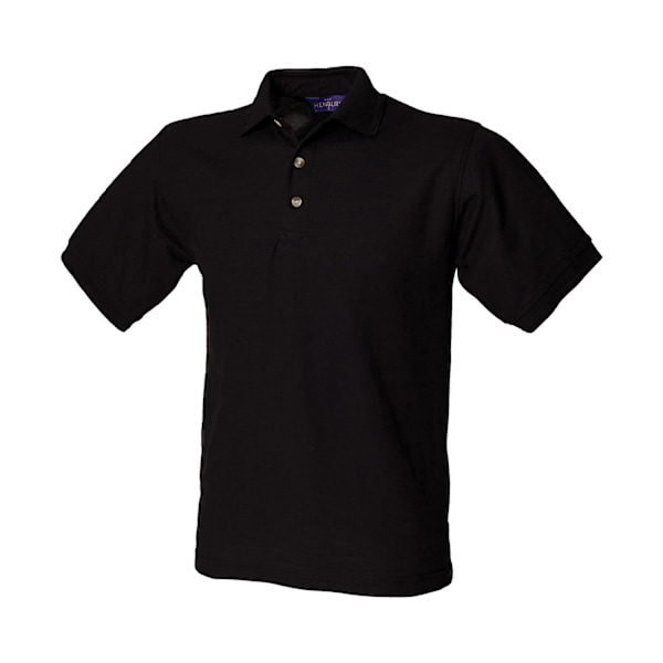 Henbury Herr Ultimate Pique Poloskjorta 3XL Svart Black 3XL