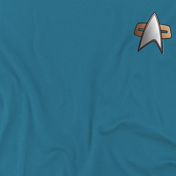 Star Trek Herr Deep Space Nine Science Emblem T-Shirt S Slate Slate S