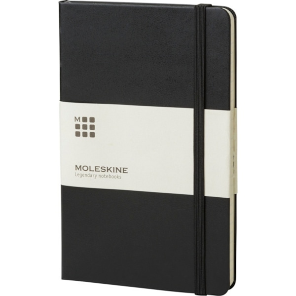 Moleskine Classic L Hårdpärm Rutigt Anteckningsblock En Storlek Solid Solid Black One Size