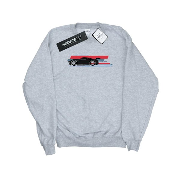 Disney Mens Cars Jackson Storm Stripes Sweatshirt XXL Sports Grå Sports Grey XXL