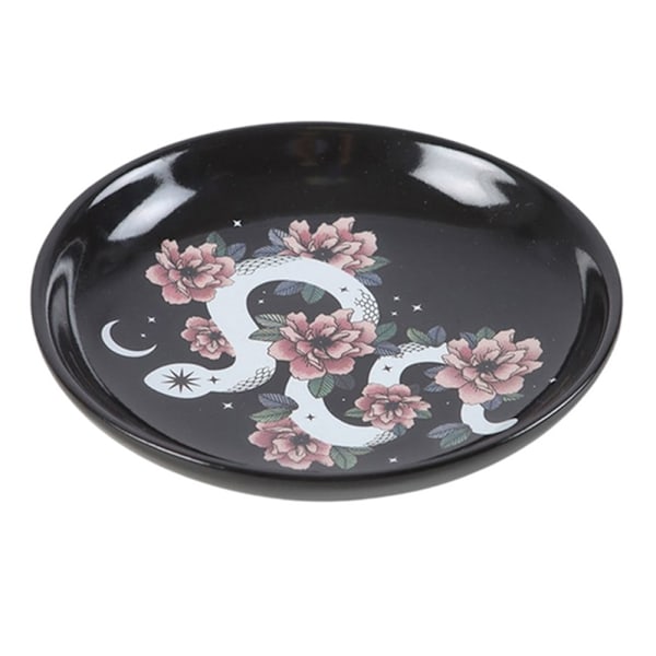 Something Different Blommig Orm Prydnadsskål One Size Svart/Vit Black/White/Pink One Size