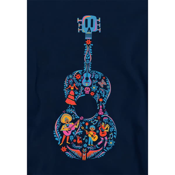 Coco Barn/Barn Ernesto Miguel Hector Färgglad Gitarr Huvtröja Navy 5-6 Years