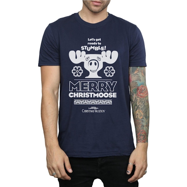 National Lampoon's Christmas Vacation Herr Merry Christmoose T-shirt Navy Blue S