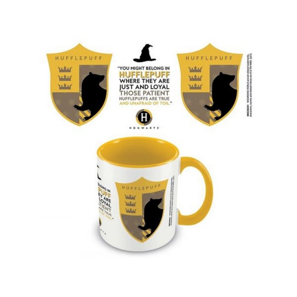 Harry Potter Hufflepuff House Pride Inner Two Tone Mug One Size Yellow/White/Black One Size